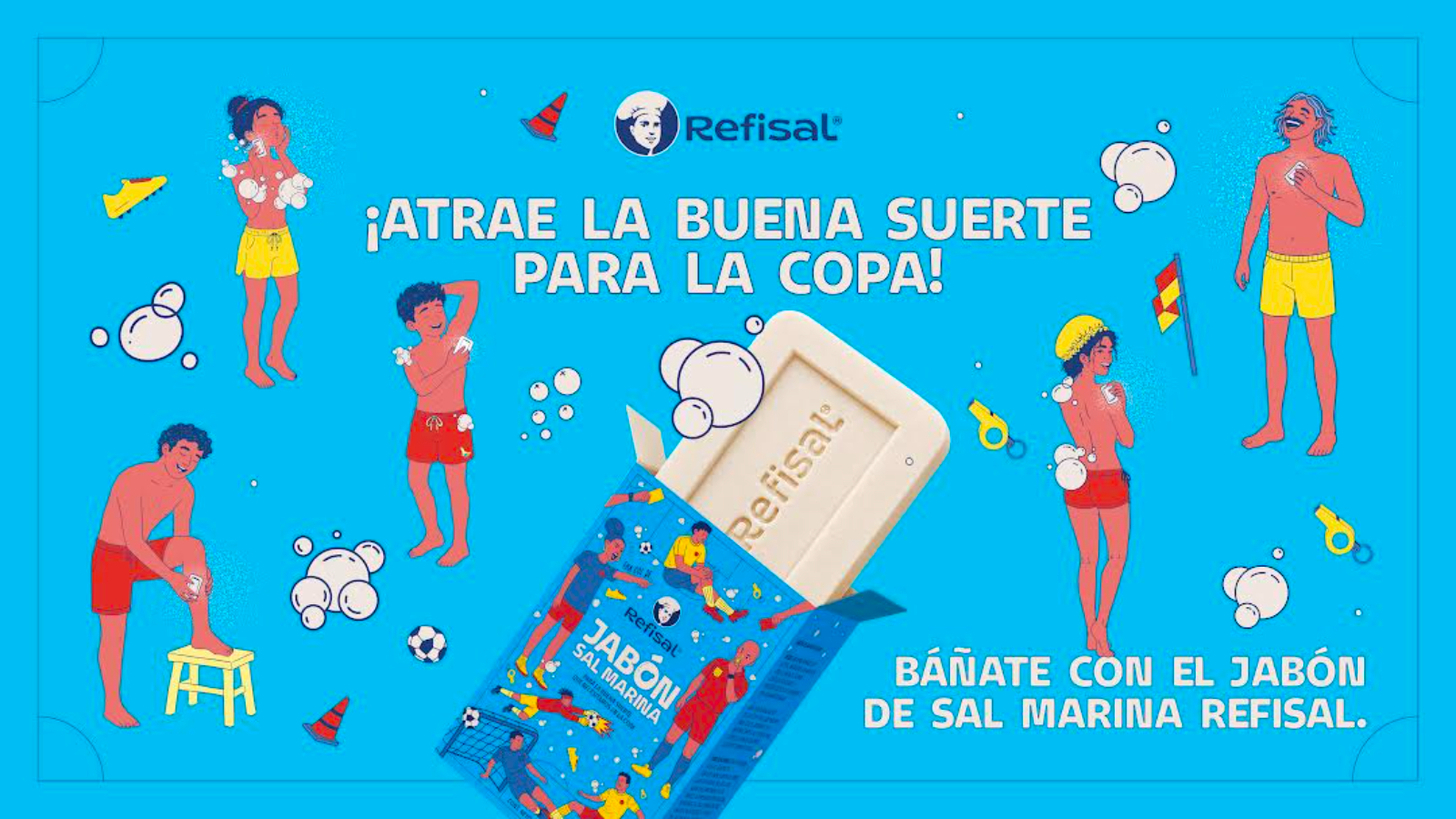 Refisal y Spark Foundry vinculan Jabón Refisal Marina a rituales de hinchas colombianos